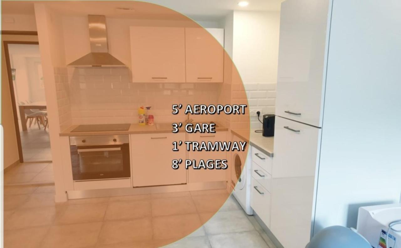 Appartements Renove 2023 Proche Aeroport 5Min, Gare Sncf 2 Min, Tramway Au Pied De L'Immeuble , Parking Possible, Renovated Apartments 2023 Near The Airport 5 Min, Train Station 2 Min, Tram Next To The Building 1 Min, Parking Possible Ніцца Екстер'єр фото